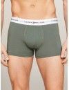 Boxer Tommy Hilfiger -3 Pack- Assinatura Cotton Essentials (Azul, Marinho e Fantasia)
