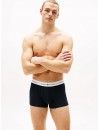 Boxer Tommy Hilfiger -3 Pack- Assinatura Cotton Essentials (Azul, Marinho e Fantasia)
