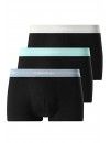Bóxer Calvin Klein -3 Pack- Cotton Stretch (Negro Cint. Azul, Gris y Turquesa)