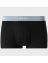 Bóxer Calvin Klein -3 Pack- Cotton Stretch (Negro Cint. Azul, Gris y Turquesa)