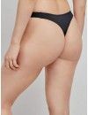 Tanga Bikini Gisela Tejido Liso (Negro)