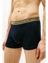 Boxer Tommy Hilfiger -3 Pack- Assinatura Cotton Essentials (Azul, Marinho e Fantasia)