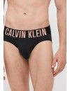 Slip Calvin Klein -3 Pack- Intense Power Cotton (Negro Logo Multicolor)