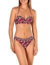 Biquíni Tamouré Bandeau com Estampa Floral (Branco)