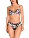 Bikini Tamouré Capacidad con Aros y Braguita Bikini (Beige Estampado Floral)