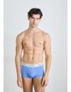 Bóxer Calvin Klein Icon -3 Pack- Cotton Stretch (Negro Cint. Azul, Gris y Roja)