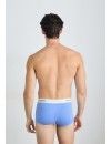 Bóxer Calvin Klein Icon -3 Pack- Cotton Stretch (Negro Cint. Azul, Gris y Roja)
