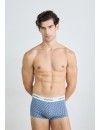 Bóxer Calvin Klein Icon -3 Pack- Cotton Stretch (Negro Cint. Azul, Gris y Roja)