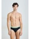 Slip Calvin Klein Icon -3 Pack- Cotton Stretch (Negro Cint. Multicolor)