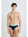 Slip Calvin Klein Icon -3 Pack- Cotton Stretch (Negro Cint. Multicolor)