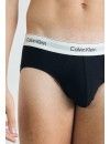 Slip Calvin Klein Icon -3 Pack- Cotton Stretch (Negro Cint. Multicolor)