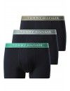 Boxer Tommy Hilfiger -3 Pack- Assinatura Cotton Essentials (Azul, Marinho e Fantasia)