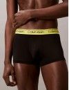 Bóxer Calvin Klein -3 Pack- Micro Stretch (Negro Cint. Gris, Celeste y Amarilla)
