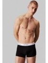 Bóxer Calvin Klein Icon -3 Pack- Cotton Stretch (Negro Cint. Azul, Gris y Roja)