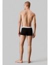 Bóxer Calvin Klein Icon -3 Pack- Cotton Stretch (Negro Cint. Azul, Gris y Roja)