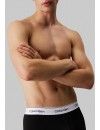 Bóxer Calvin Klein Icon -3 Pack- Cotton Stretch (Negro Cint. Azul, Gris y Roja)