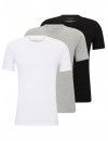Camiseta Tommy Hilfiger -3 Pack- Signature Cotton Essentials (Blanco, Negro y Gris)