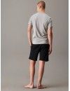 Camiseta Calvin Klein -3 Pack- Cotton Stretch Logo Cuello Pico (Blanco, Negro y Gris)