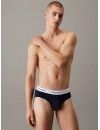 Bóxer Calvin Klein Icon -3 Pack- Cotton Stretch (Negro Cint. Azul, Gris y Roja)