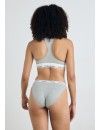Braga Bikini Calvin Klein -3 Pack- Icon Logo (Gris, Negro y Verde)