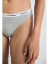 Braga Bikini Calvin Klein -3 Pack- Icon Logo (Gris, Negro y Verde)