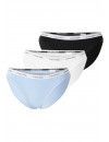Braga Bikini Calvin Klein -3 Pack- Icon Logo (Blanco, Azul y Negro)