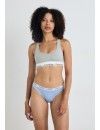 Biquíni Braga Calvin Klein -3 Pack- Carousel (Azul, Verde e Branco às Riscas)