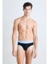 Slip Calvin Klein -3 Pack- Icon Cotton Stretch (Negro Cint. Azul, Rosa y Granate)