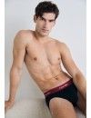 Slip Calvin Klein -3 Pack- Icon Cotton Stretch (Negro Cint. Azul, Rosa y Granate)
