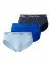 Slip Calvin Klein -3 Pack- Micro Stretch (Marino, Azul y Celeste)