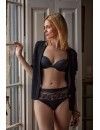 Braguita Janira Brislip Angie Microfibra con Encaje (Negro y Piel)