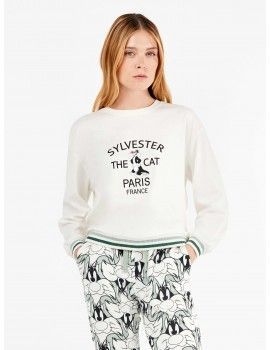 Pijama de homem Gisela Ponto Interlock Estampado Snoopy (Cinza)