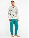 Pijama de hombre Gisela Tejido Punto Interlock Snoopy (Estampado)