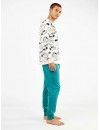 Pijama de hombre Gisela Tejido Punto Interlock Snoopy (Estampado)