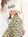 Pijama de homem Gisela Ponto Interlock Estampado Snoopy (Cinza)