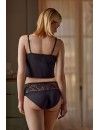 Camiseta Janira B Angie Tirante Fino Modal (Negro)