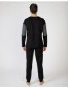 Pijama de Hombre Massana Algodón Estampado (Negro)