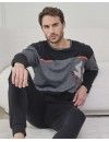 Pijama de Hombre Massana Algodón Estampado (Negro)