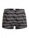 Bóxer Calvin Klein ID (Negro con Logos Blancos por toda la Superficie)