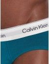 Slip Calvin Klein Icon -3 Pack- Cotton Stretch (Gris, Turquesa y Negro Fantasía)