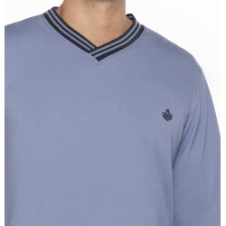 Pijama de Homem Guasch Tecido Felpo (Marinho)