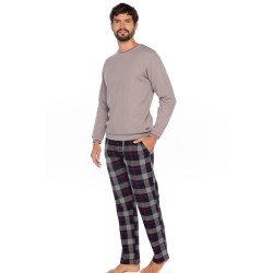 Pijama de Homem Guasch Tecido Felpo (Marinho)