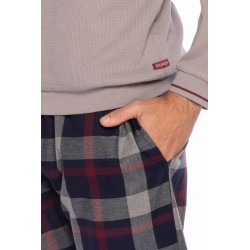 Pijama de Homem Guasch Tecido Felpo (Marinho)