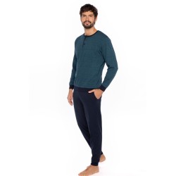 Pijama de Homem Guasch Tecido Felpo (Marinho)