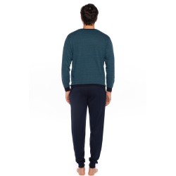 Pijama de Homem Guasch Tecido Felpo (Marinho)