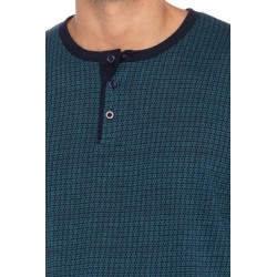 Pijama de Homem Guasch Tecido Felpo (Marinho)