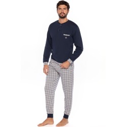 Pijama de Homem Guasch Tecido Felpo (Marinho)