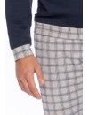 Pijama de Hombre Guasch Tejido Felpa Liso y Estampado (Marino)