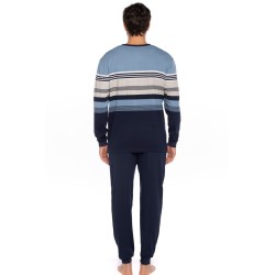 Pijama de Homem Guasch Tecido Felpo (Marinho)
