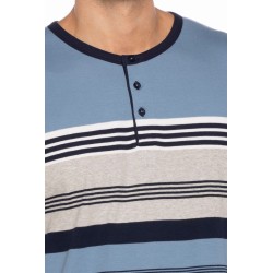 Pijama de Homem Guasch Tecido Felpo (Marinho)
